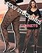 XIUSEMY Women Sexy Tights Fishnet Stockings Patterned Tights Thigh-High Black Socks Lace Leggings Pantyhose(YL,M)