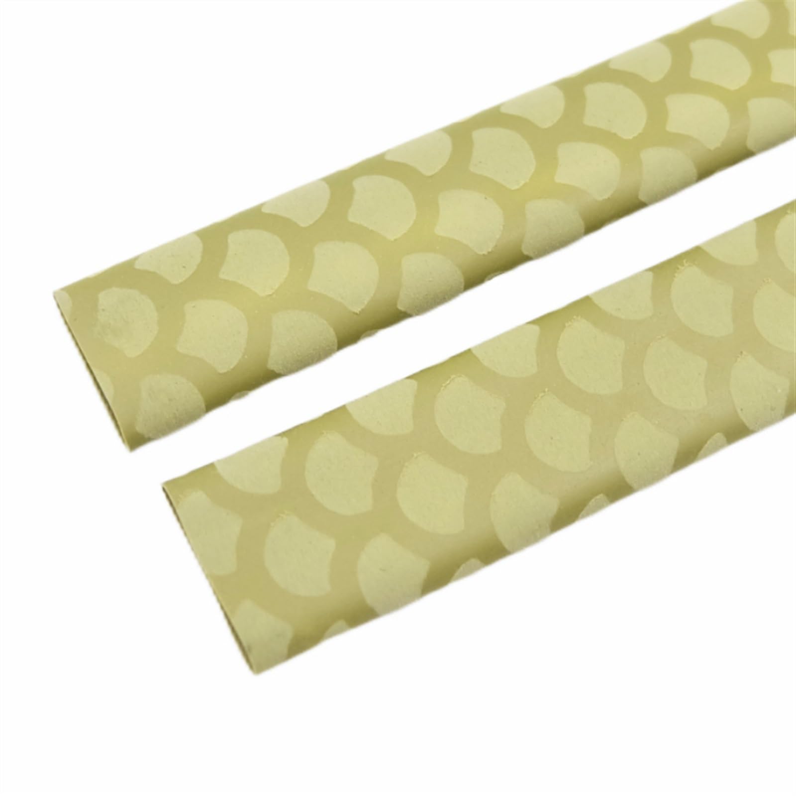 Gaine thermorétractable antidérapante pour cannes à pêche, tube thermorétractable antidérapant pour poignée de vélo, housse isolante pour raquette de pêche (doré, diamètre 35 mm - 1 m x 3 pièces)