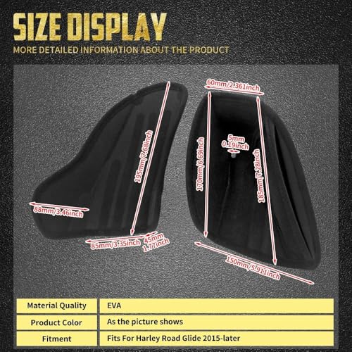 Tapis de coffre pour Harley Touring 15-Up et doublures de compartiment moto - 7