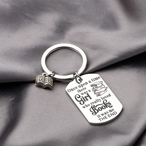 TIIMG Funny Book Lover Keychain Librarian Gift Reading Lover Gift Gift for Women Girls3