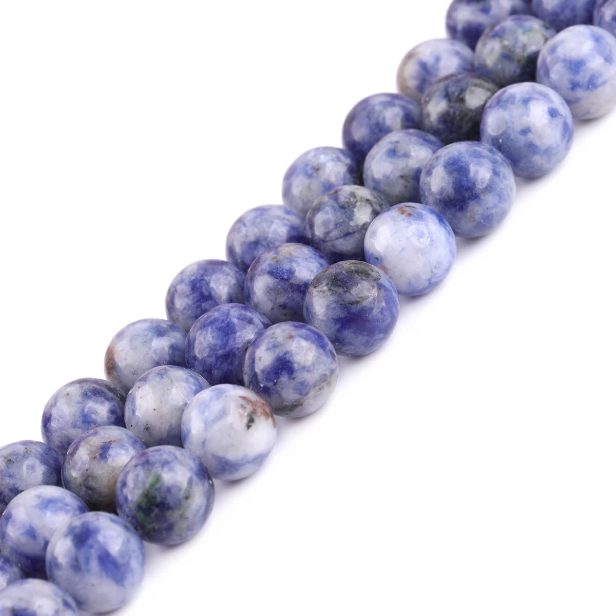 GEM-Inside Natural 8mm Blue Sodalite Round Gemstone Semi Precious Loose Beads for Jewellery Making 15'' - Image 4