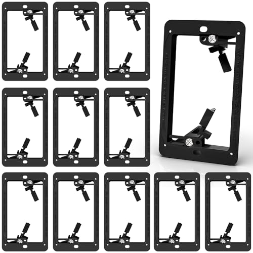 LEENUE 12 Pcs Low Voltage Mounting Bracket for Single Gang Wall Plate
