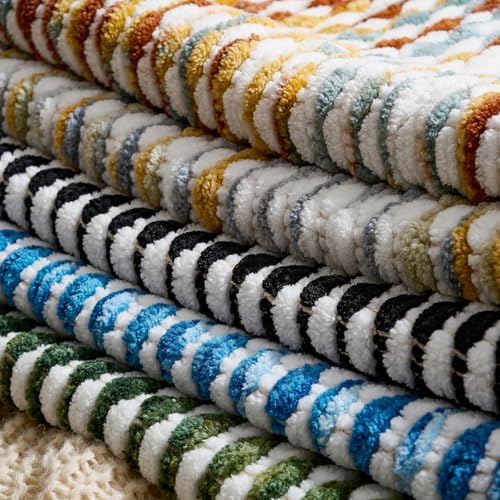 AmHoo Set of 2 Boho Chenille Pillow Cover Decorative Tufted Pillowcase for Couch Bed Sofa Bedroom Living Room Modern 20 x 20-Inch Brown by AmHoo - Used condition - Image 6