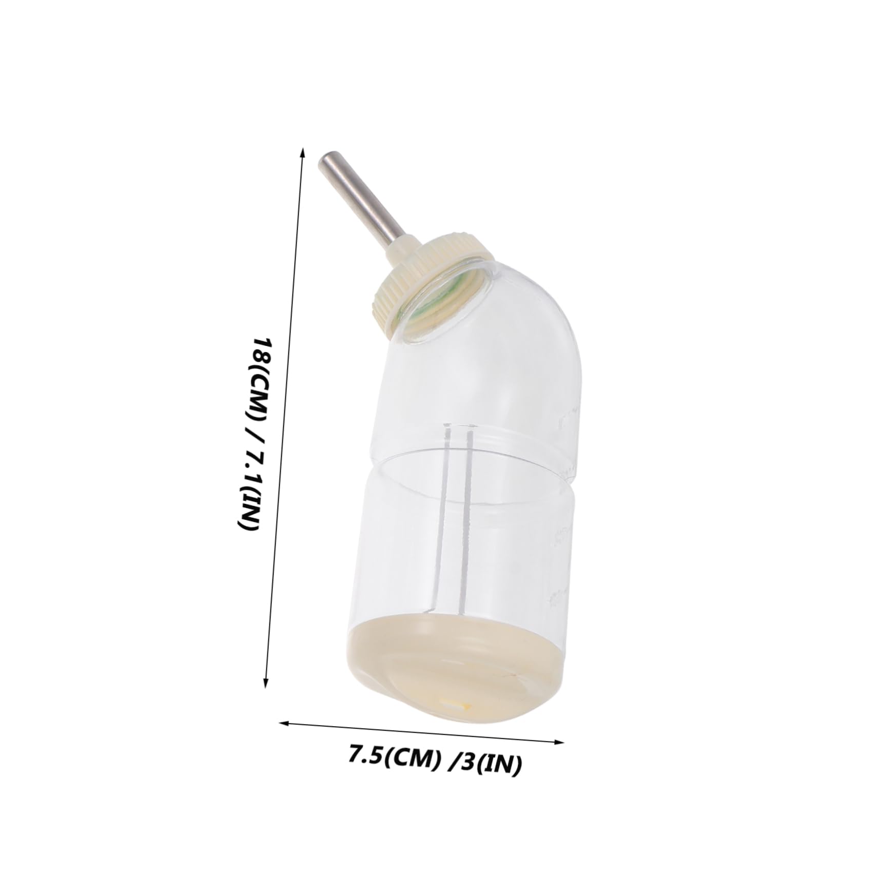Angoily 6 Piezas Bebedor De Conejos Dispensador De Agua Automático Botella De Jarra Dispensador Automático Botella De Animales Botella para Beber Bebedero Acero Inoxidable