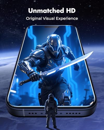UNBREAKcable 2-Pack Screen Protector for iPhone 17 Pro, Military-Grade Shatterproof Tempered Glass [9H+ Hardness] [Easy Installation Frame] [99.99% HD Clear] for Apple iPhone 17 Pro — view 7