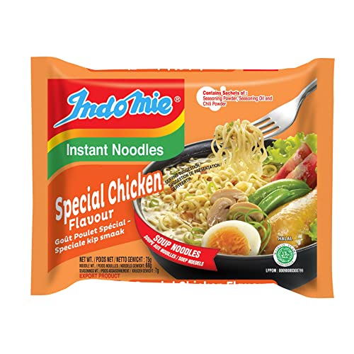 Indomie Fideos instantáneos, especial pollo - 75 gr