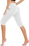 CTHH High Waisted Capri Leggings for Women – Knee Length Tummy Control Soft Workout Yoga Pants for Gym Leggings, Summer