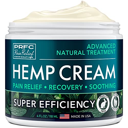 Hemp Cream for Nerve Pain Relief Made in USA Natural Hemp Extract