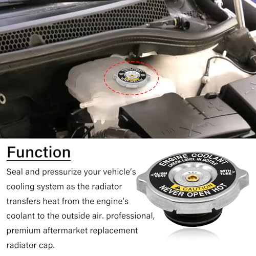 Image of Radiator Cap Replacement Fit For 1985-2002 GM Chevy Buick GMC Pontiac Vehicles, Replace 10409635 RC27 Engine Radiator Tank Cap