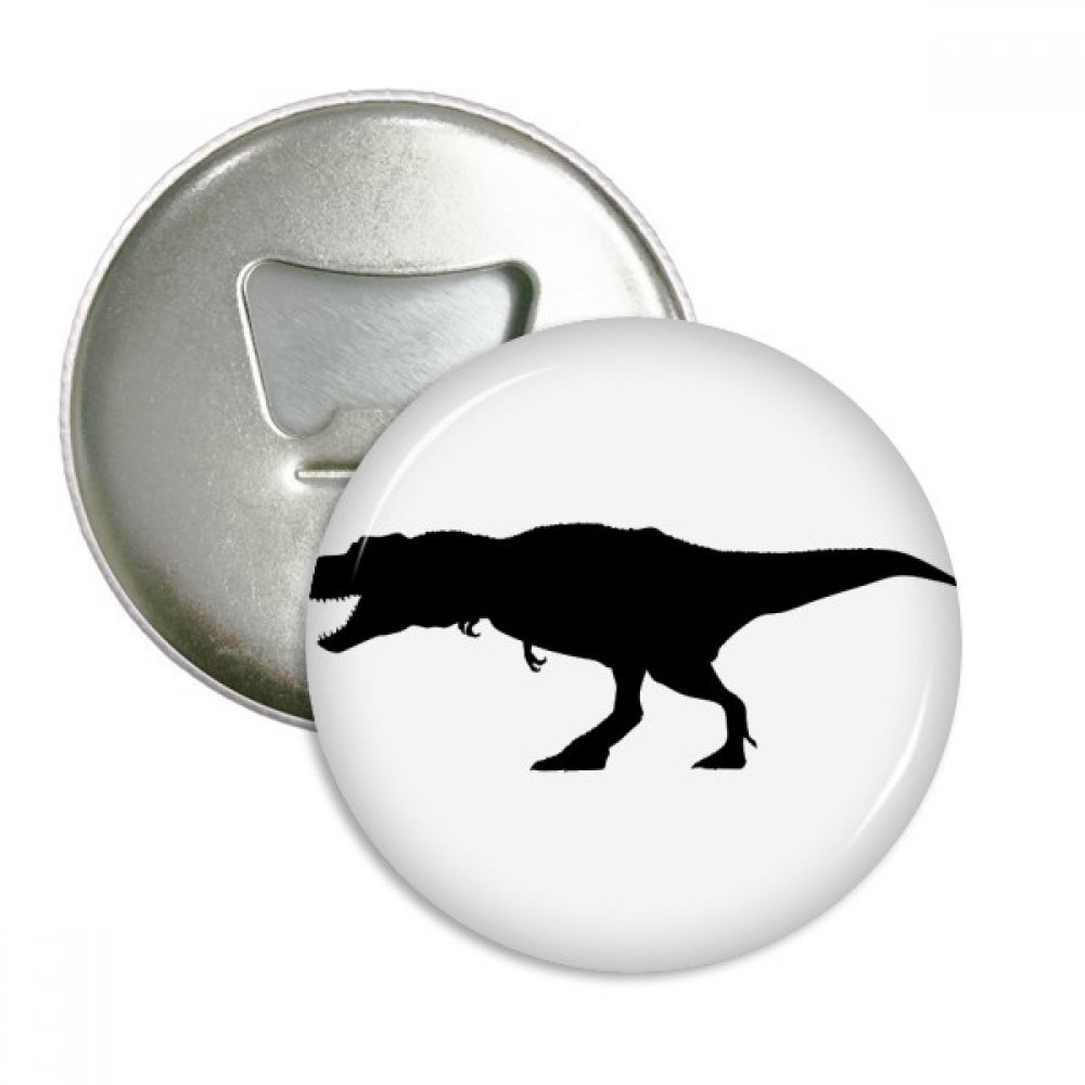 Décapsuleur dinosaure et aimant frigo vintage, badge argenté 3pcs pour collectionneur