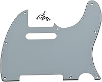Vista 35 de KAISH Carcasa de 8 agujeros para guitarra Tele, placa antiarañazos TL, mate negro, 1 capa, para Telecaster de EE. UU./México