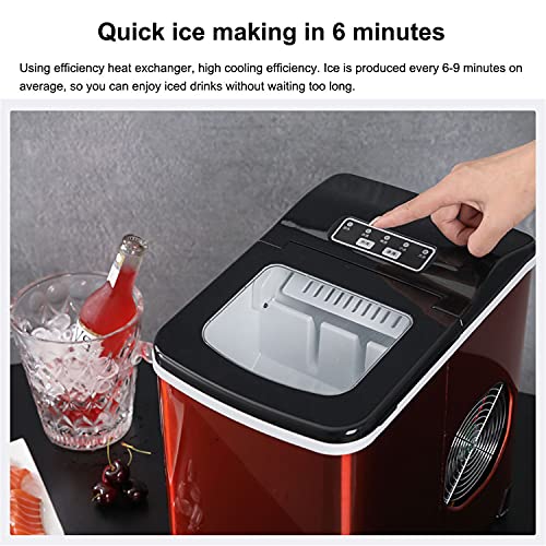 Máquina compacta para hacer hielo de encimera con pantalla LED miniatura 5