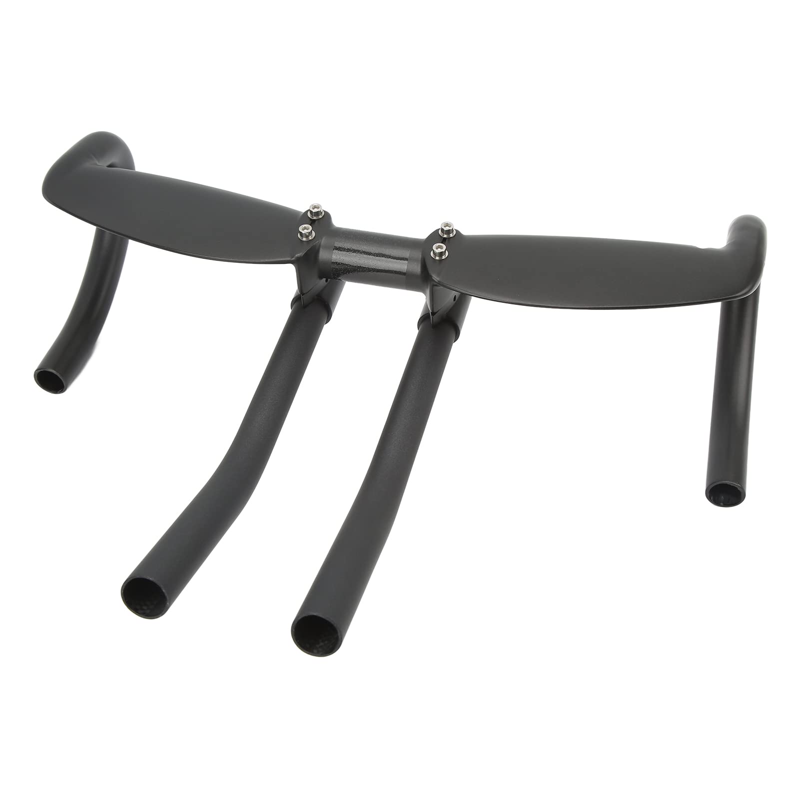 Kierownica z włókna węglowego Ø 31,8 mm, długość 440 mm, ergonomiczna, wygodna, antypoślizgowa, do rowerów szosowych i górskich