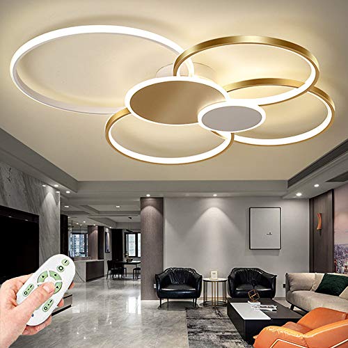 Plafonnier LED dimmable pour créer une ambiance chaleureuse dans le salon