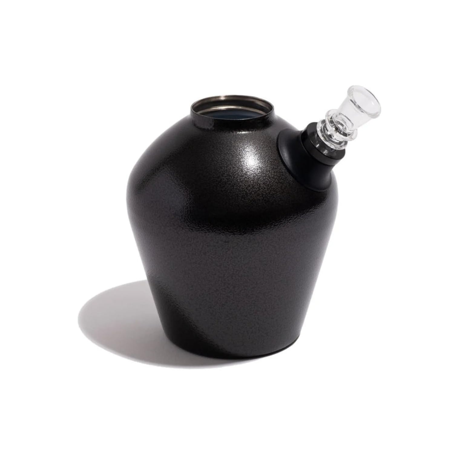 Chill - Bong de Acero Inoxidable M8 para Fumar - Duradero de Doble Pared, Aislado al Vacío - Negro Brillante