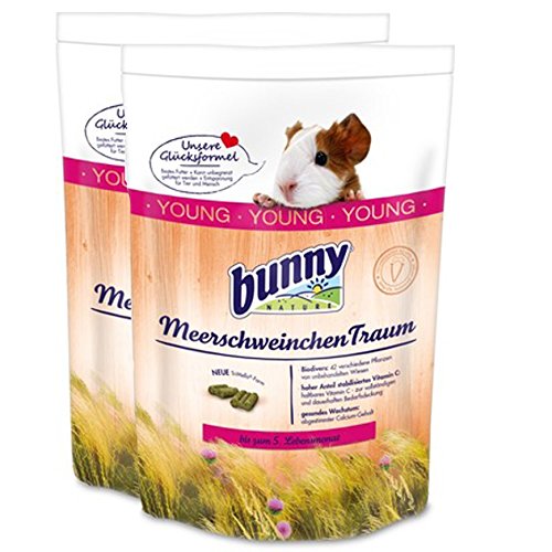 2 x 4 kg =8kg Bunny Meerschweinchen Traum Young für Meerschweinchen bis 5 Monate