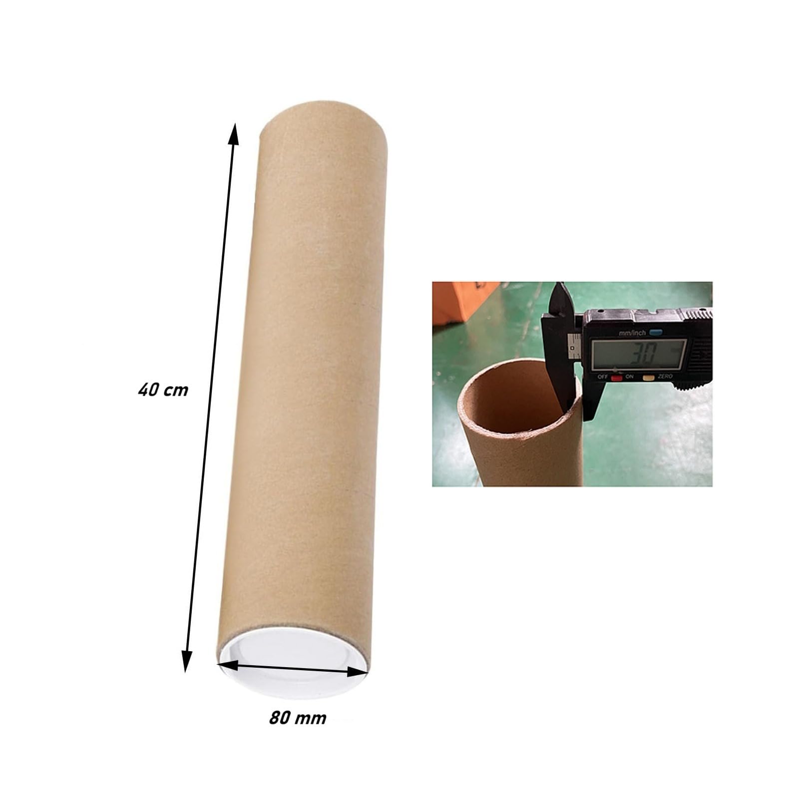 Tubo largo para pósteres, tubos de envío, tubo postal, embalaje de cartón, cartón para planos, arte, pintura, envío de documentos