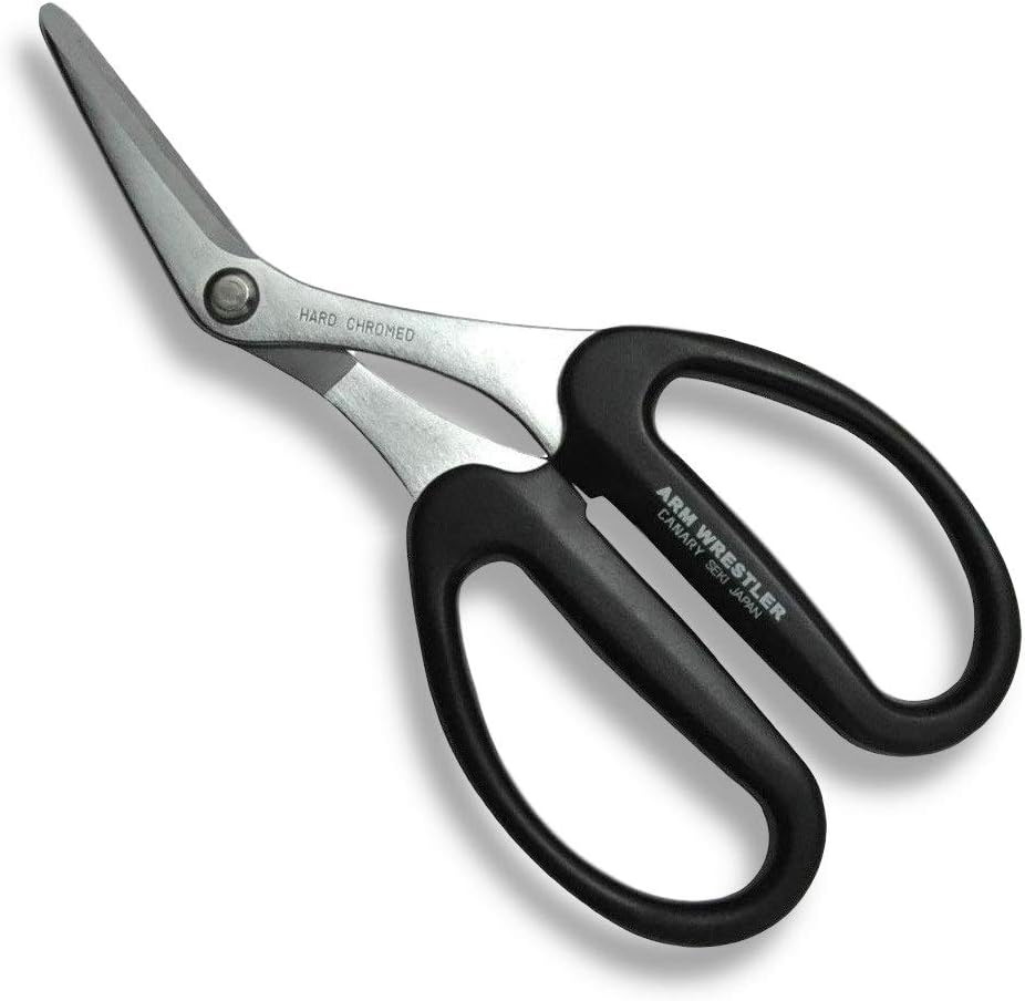 長谷川刃物 はさみ アームレスラー ベント ブラック AW-165B