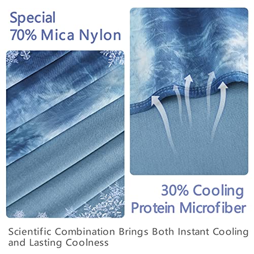 Topcee Cooling Blankets for Hot Sleepers,Arc-Chill Q-Max >0.5 Cool Fiber,100% Oeko-Tex Certified,Twin Size Lightweight Summer Cool Blanket for Travel/Outdoor Ultra Cold Breathable,60''x80''