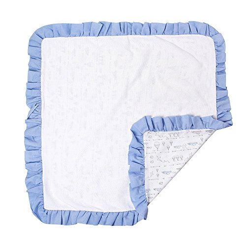 Manta Baby Estampada, Papi Textil, Azul, 80Cmx80Cm