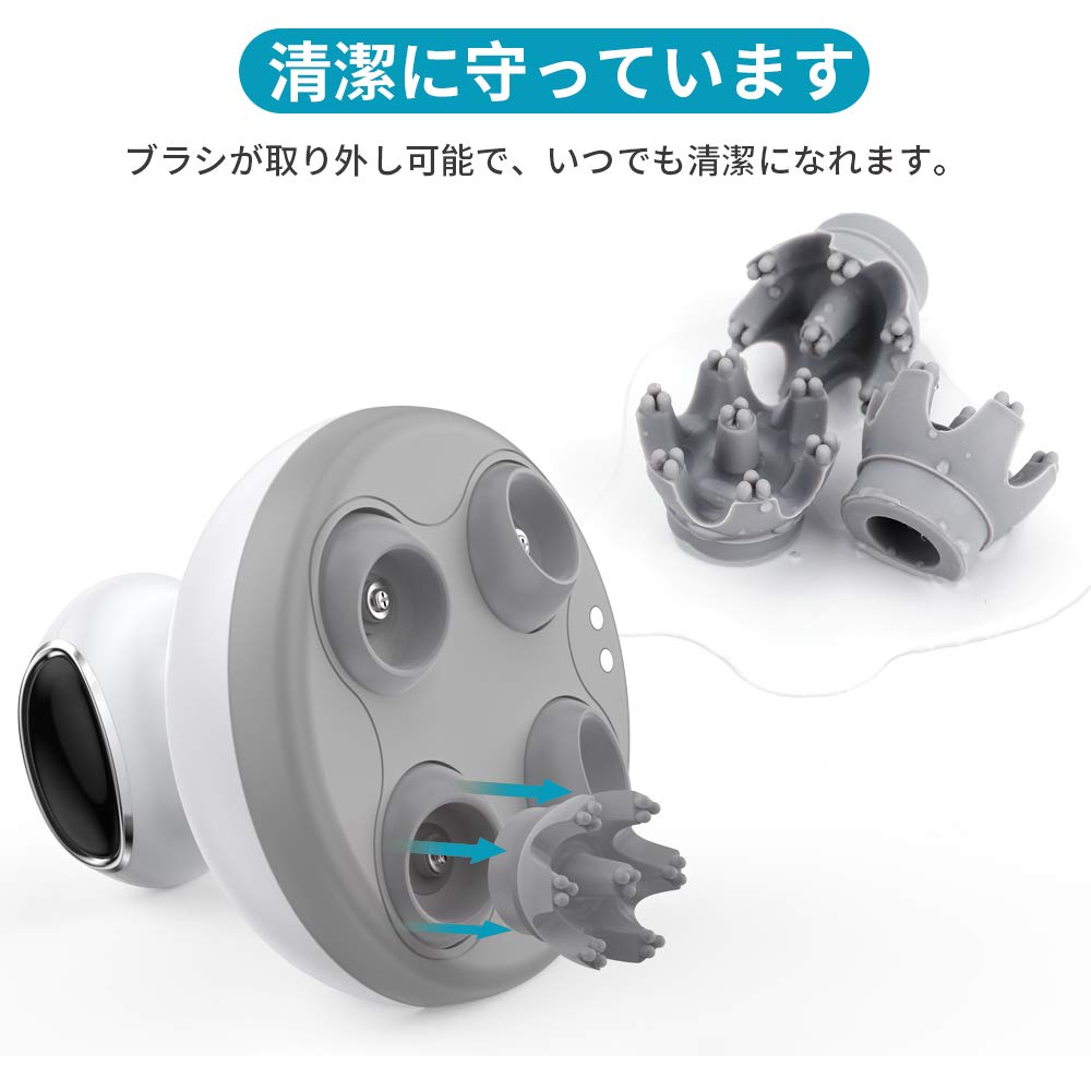 電動 頭皮ブラシ IPX7防水 自宅 風呂 3Ｄ技術 USB充電台座　ペット Amazon.co.jp: Youmay 電動ブラシ 3D技術 IPX7防水 風呂 USB充電式
