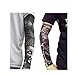 Toirxarn 8PCS Fake Tattoo Arm Sleeves – 8 Unique Designs, Stretchable & Breathable, UV Protection Temporary Tattoo Sleeves for Halloween, Sports, and Outdoor Activities