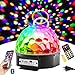 Disco Ball Party Lights 9 Colors LED Bluetooth Stage Lights Sound Activated Rotating Light with Remote MP3 Play and USB for Home KTV Xmas Wedding Decorations Karaoke Dance Light