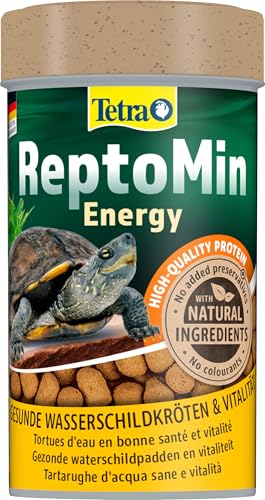 Tetra ReptoMin Energy Turtle Food - Mangime Premium Bilanciato e Ricco di Sostanze Nutritive con Krill e Gamberetti, Barattolo da 100 m