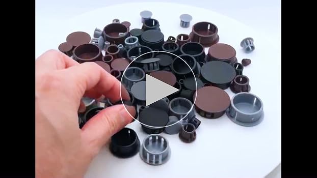 120 Pcs White Hole Plugs Screw Covers Caps Plastic Screw Caps Round Button Flush