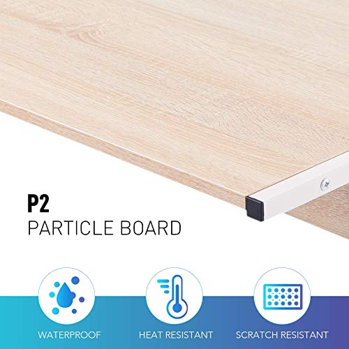 Y-NOT L-vormig hoekbureau 147 x 48 x 75 cm & 112 x 48 x 75 cm computertafel gaming bureau hoekbureau hoektafel werktafel… - Image 5