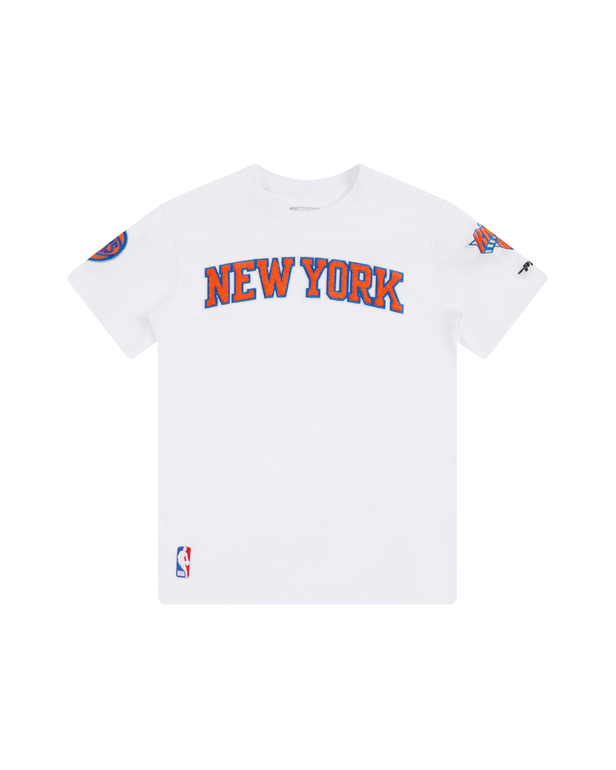 Pro Standard Big Boys NBA New York Knicks Classic Chenille Short Sleeve Tee White S — image 1