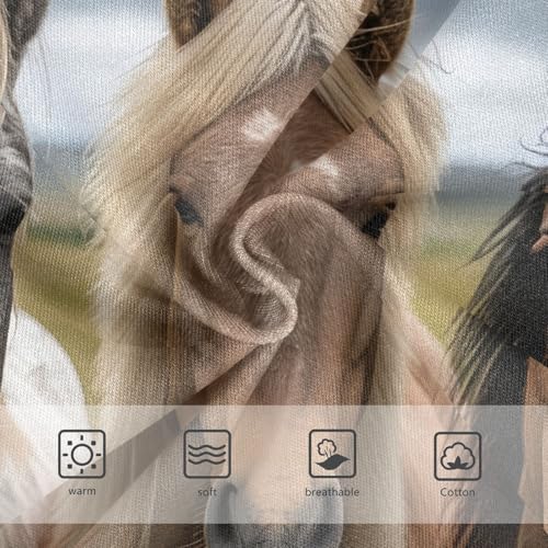 Cotton Toddler Girls Underwear Horses Grassland Cute Girl Panties Cute Fancy Briefs Girls Undies 2t3