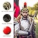 BESTOYARD Roman Helmet Spartan Soldier Helmet Lightweight Medieval Cosplay Prop for Adults Teens Halloween Party Carnival Stage Events 12.59X10.23X23.62 Inches
