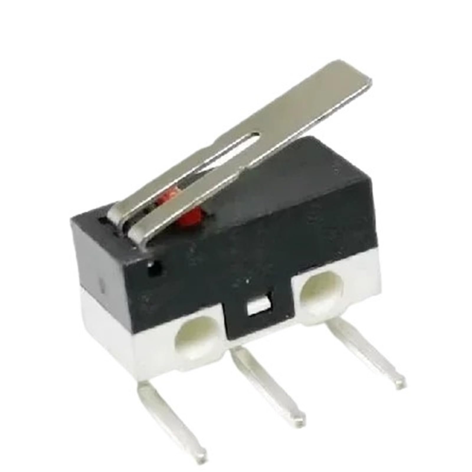 20PCS 3Pins 1A 125V Terminali interruttore di finecorsa SPDT Leva ad a rulli Azione rapida Interruttori del mouse C NO NC PCB(HANDLE 1A 125V,20PCS)