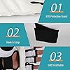 GALLIA Kickboxing Gloves Ankle Support Set, Half Finger Taekwondo MMA Gloves UFC Punching Gloves for Men Women Kid, Leather Boxing Equipment Karate Sparring Martial Arts Boxing Training (XL)