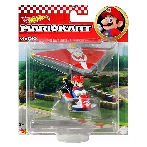 Hot Wheels Mariokart - Mario Standard Kart y Super Glider miniatura 4