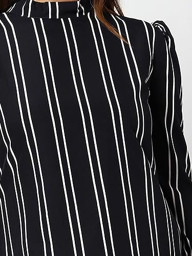 Image of PRETTIFY Womens Navyblue Polka Dot Top