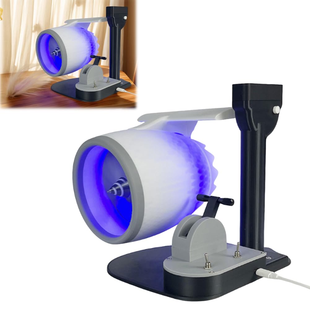 Wentylator USB Jet Desktop Turbofan Jet Engine Fan z nawilżaczem i światłem tylnym (niebieski)
