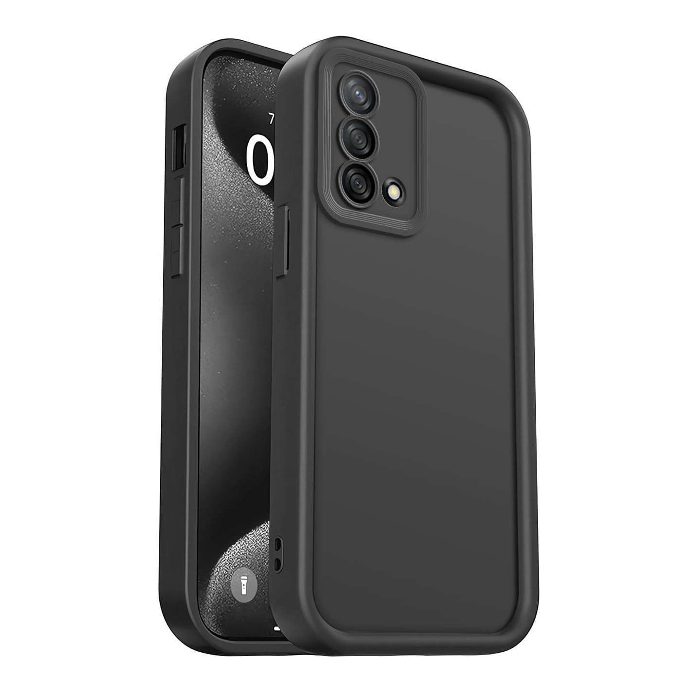 Custodia Per OPPO A74 4G, Cover Ultra Sottile In Silicone TPU Con Placcatura Dorata, Protezione Fotocamera, Superficie Setosa, Antiurto