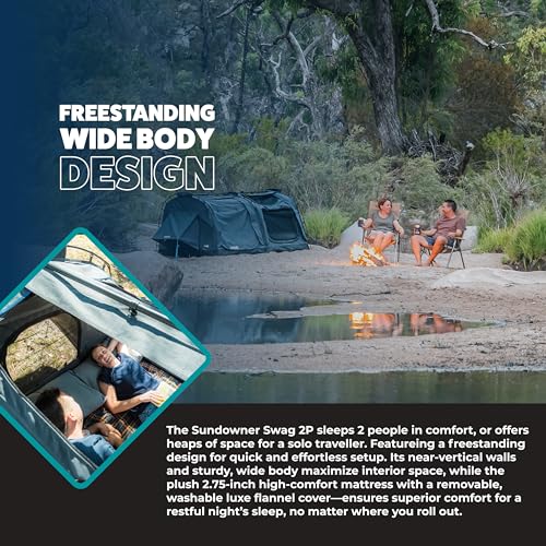 Carpa Kakadu Canvas Swag para 2 personas, Polycotton miniatura 3
