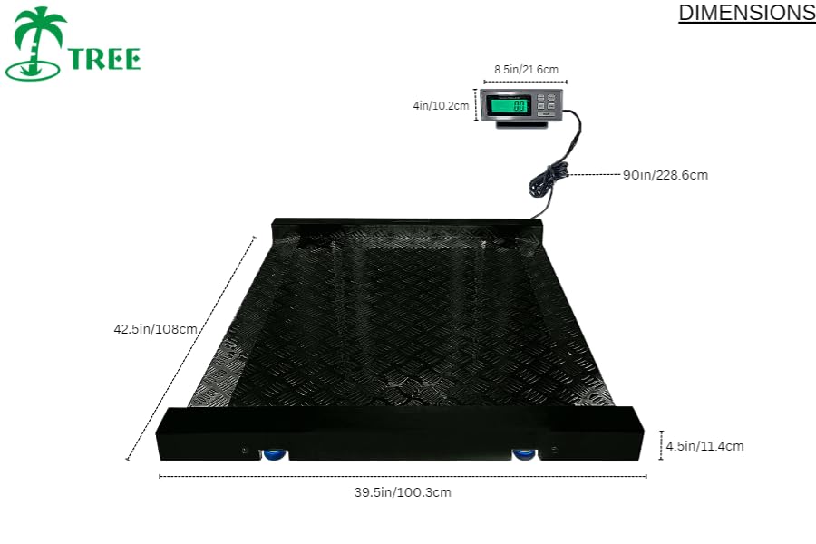Báscula para tambores Tree LDS 2000 lb con pantalla LCD miniatura 2