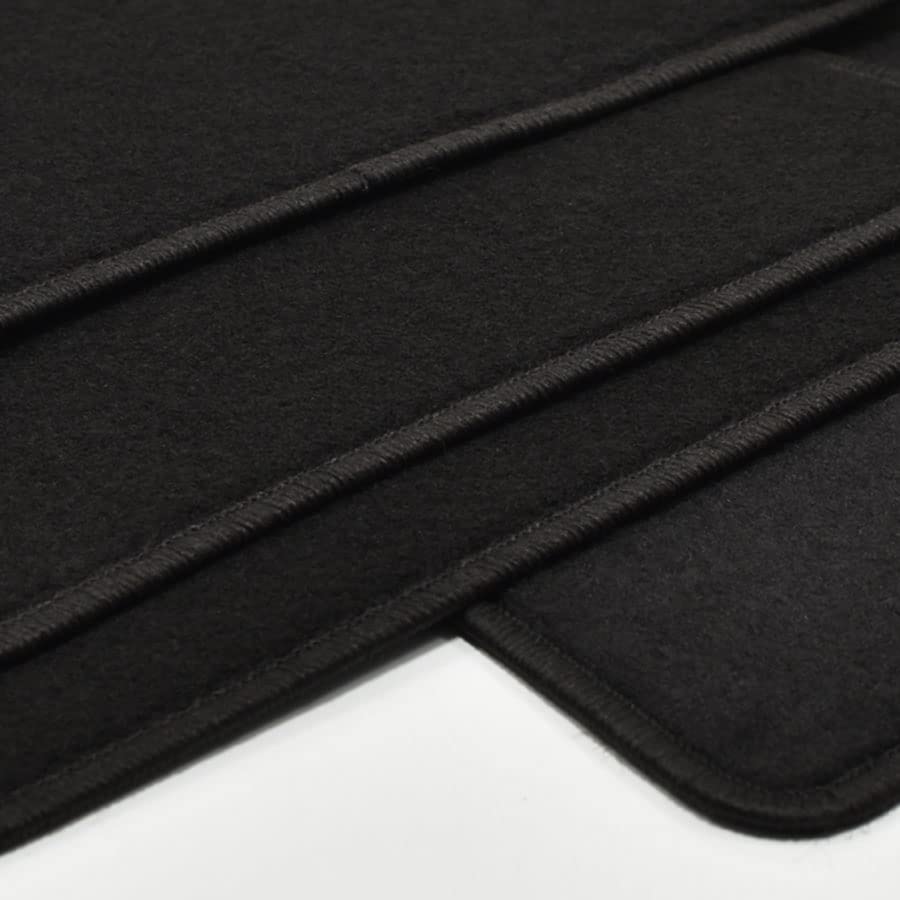Velours Fußmatten Logo schwarz kompatibel mit Mini R57 Cabrio