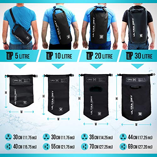 Premium Waterproof Bag, Sack with Phone Dry Bag and Long Adjustable Shoulder Strap Included - Image 3