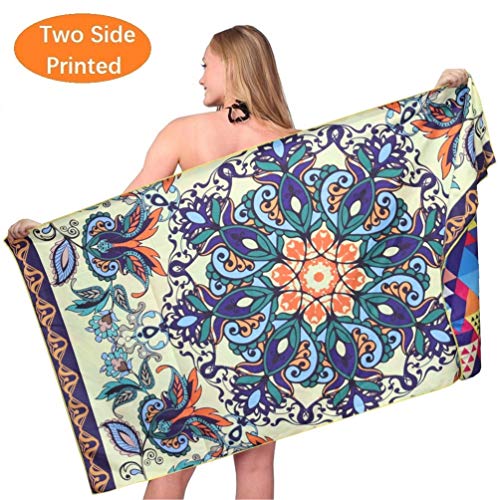 Microfiber Sand Free Beach Towel Quick Dry Super Absorbent Lightweight Thin Towels Blanket