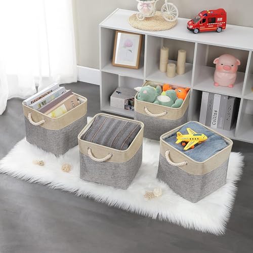 Paniers de rangement pliables haut de gamme pour vêtements et armoire - 4