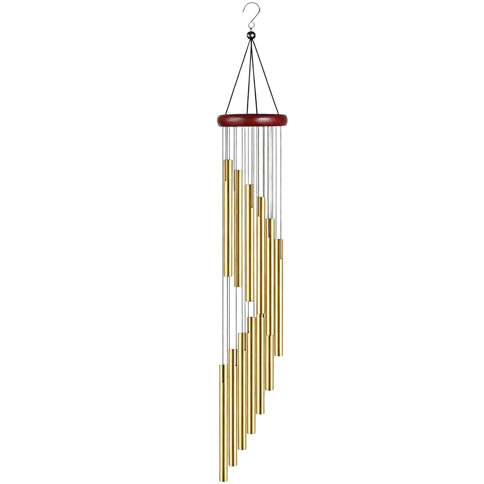 Wind Chimes for Balcony and Home Decor, Soothing Sound for Positive Energy, Meditation Space Enhancement and Garden Atmosphere Creation, Elegant Hanging Decoration Items with 58 cm Length-image-49