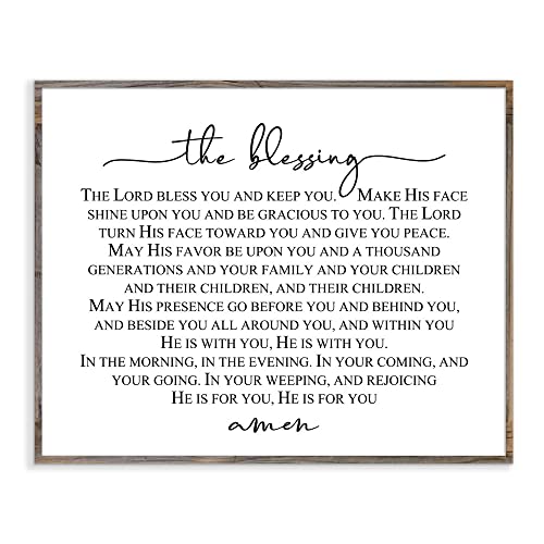 The Blessing, Song Lyrics, Christian Wall Decor, May His Favor