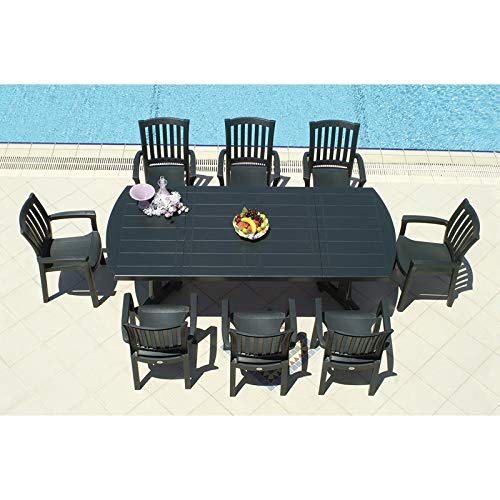 Compamia Sunshine Resin Patio Dining Arm Chair In Green (Set Of 4) #TOP6