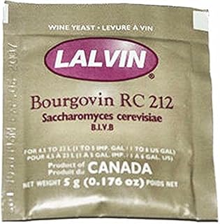Lalvin RC 212 Yeast Red Wine 5g Sachet Homebrew Wine Making 4.5L-23L Pinot Noir