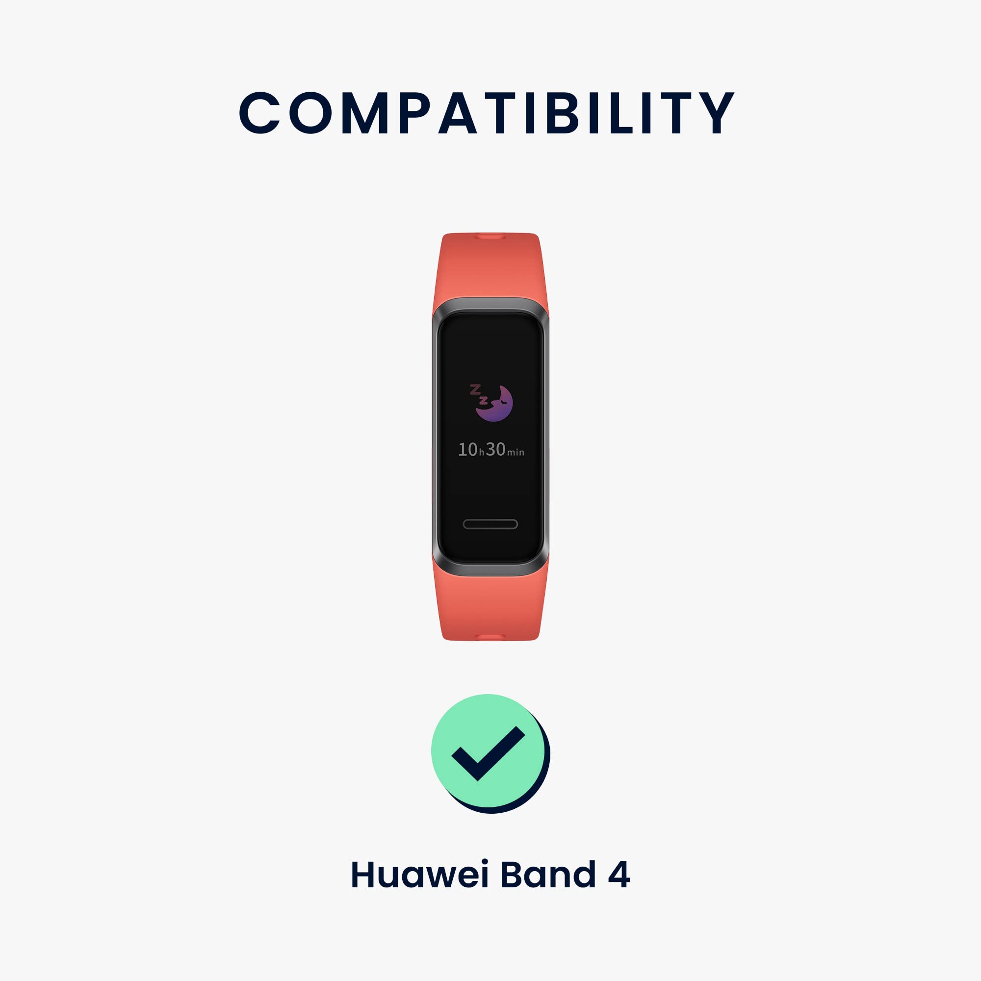 kwmobile Pasek kompatybilny z zegarkiem Huawei Band 4, 2 x zapasowy silikonowy pasek do zegarka